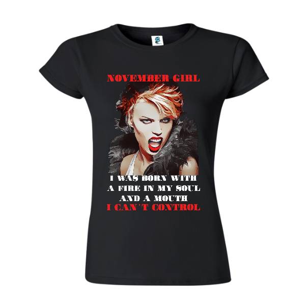 Tricou negru damă - November Girl