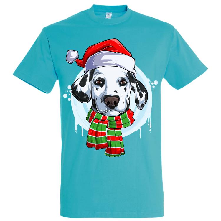 Tricou bărbat - Dalmațian de Crăciun