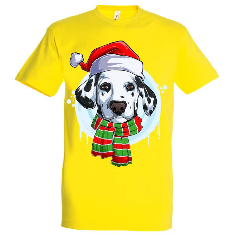 Tricou bărbat - Dalmațian de Crăciun