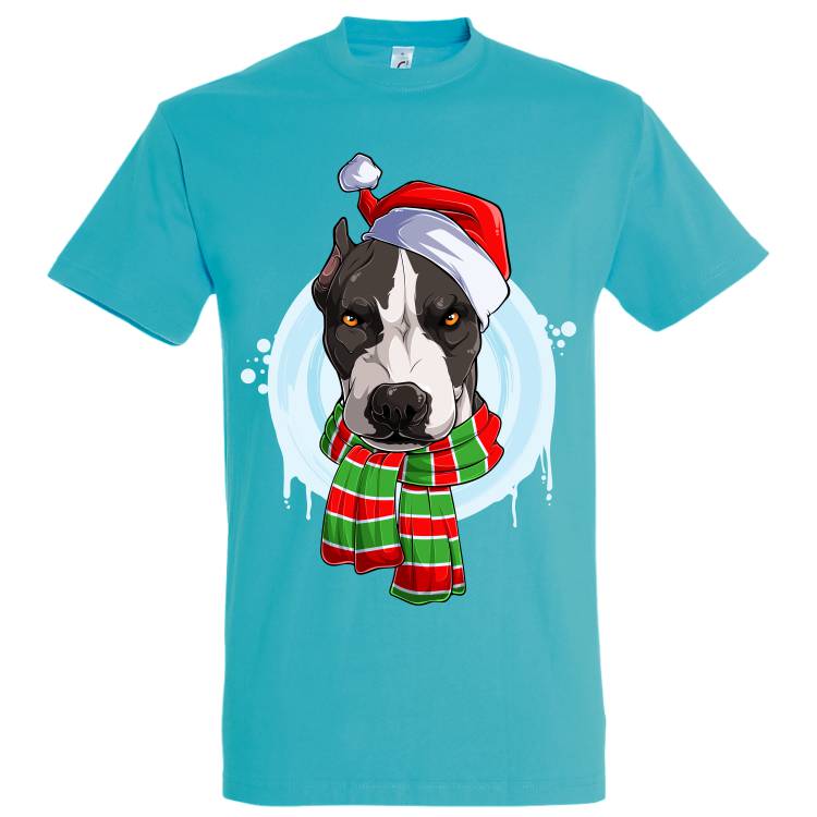 Petreci Crăciunul cu cel mai bun prieten sau e ești departe de el, dar vrei să-l ții aproape de tine, atunci un tricou de bărbat Pit Bull de Crăciun e cea mai la îndemână soluție să-ți ții prietenul necuvântător „pe” tine. Tricou bărbat - Pit Bull de Crăciun