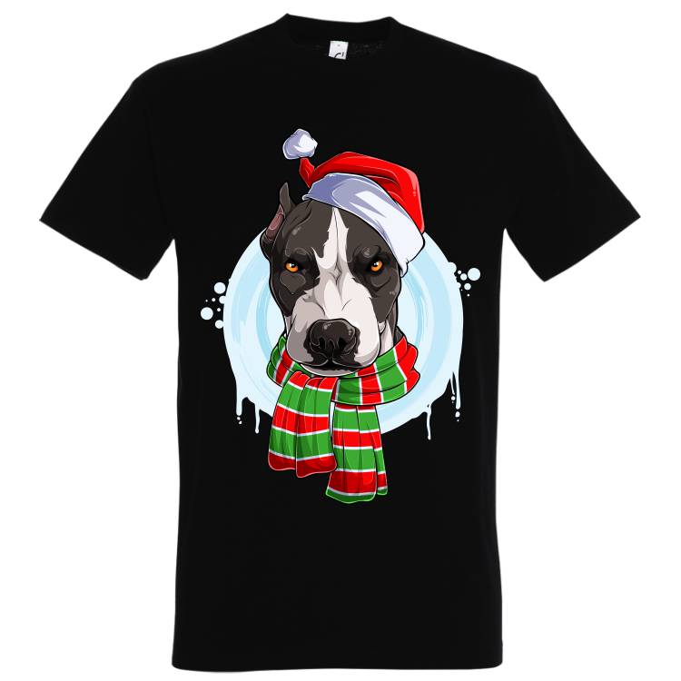Petreci Crăciunul cu cel mai bun prieten sau e ești departe de el, dar vrei să-l ții aproape de tine, atunci un tricou de bărbat Pit Bull de Crăciun e cea mai la îndemână soluție să-ți ții prietenul necuvântător „pe” tine. Tricou bărbat - Pit Bull de Crăciun