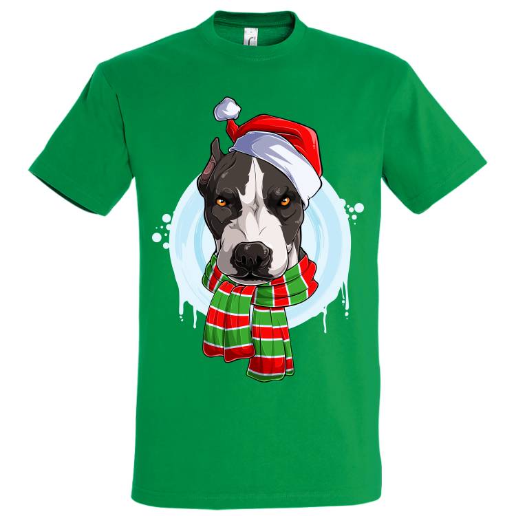Petreci Crăciunul cu cel mai bun prieten sau e ești departe de el, dar vrei să-l ții aproape de tine, atunci un tricou de bărbat Pit Bull de Crăciun e cea mai la îndemână soluție să-ți ții prietenul necuvântător „pe” tine. Tricou bărbat - Pit Bull de Crăciun
