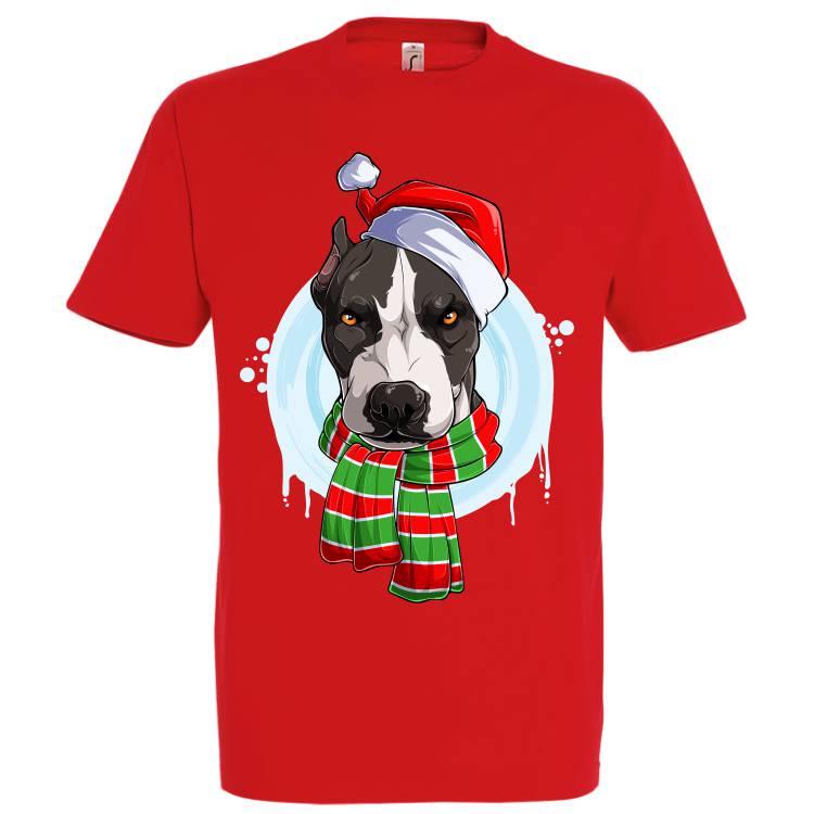 Petreci Crăciunul cu cel mai bun prieten sau e ești departe de el, dar vrei să-l ții aproape de tine, atunci un tricou de bărbat Pit Bull de Crăciun e cea mai la îndemână soluție să-ți ții prietenul necuvântător „pe” tine. Tricou bărbat - Pit Bull de Crăciun