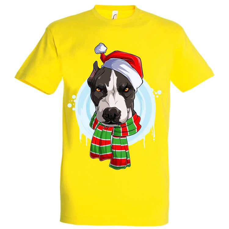 Petreci Crăciunul cu cel mai bun prieten sau e ești departe de el, dar vrei să-l ții aproape de tine, atunci un tricou de bărbat Pit Bull de Crăciun e cea mai la îndemână soluție să-ți ții prietenul necuvântător „pe” tine. Tricou bărbat - Pit Bull de Crăciun