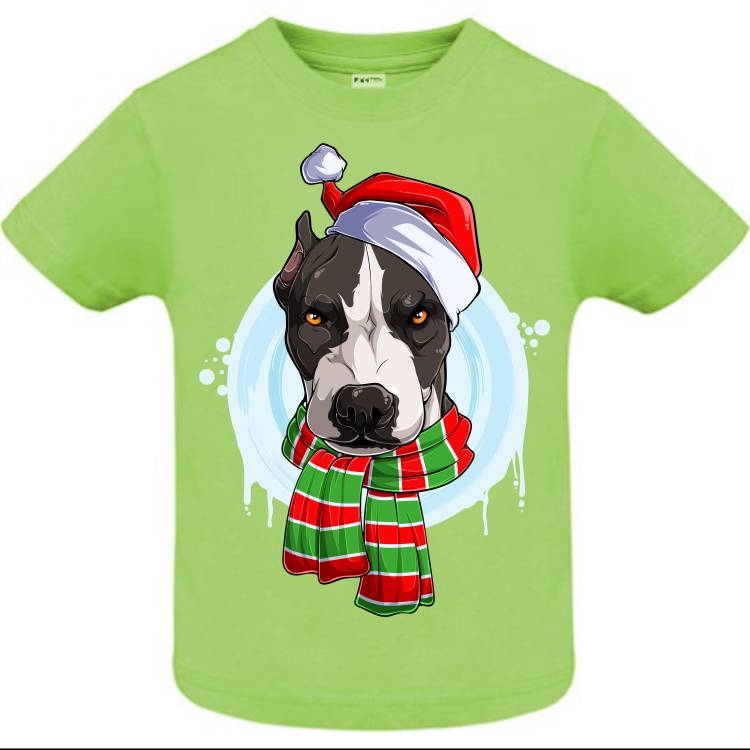 Tricou copii - Pit Bull de Crăciun