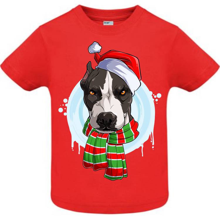 Tricou copii - Pit Bull de Crăciun