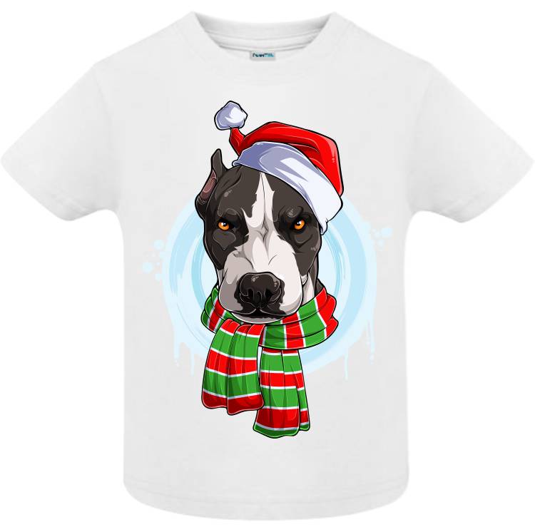 Tricou copii - Pit Bull de Crăciun