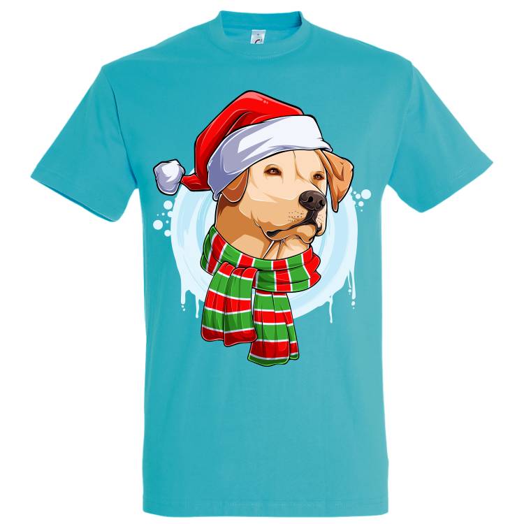 Tricou bărbat - Labrador de Crăciun