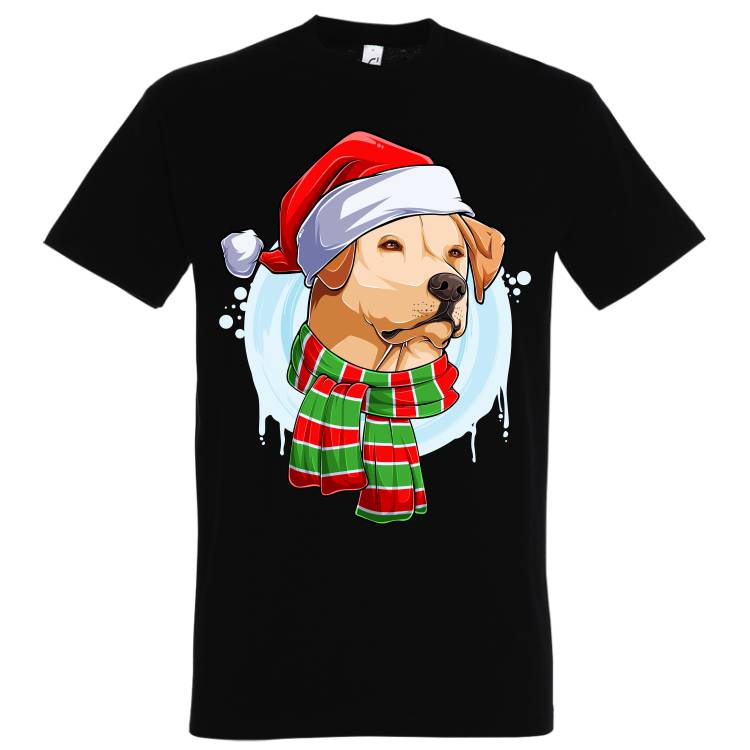 Tricou bărbat - Labrador de Crăciun