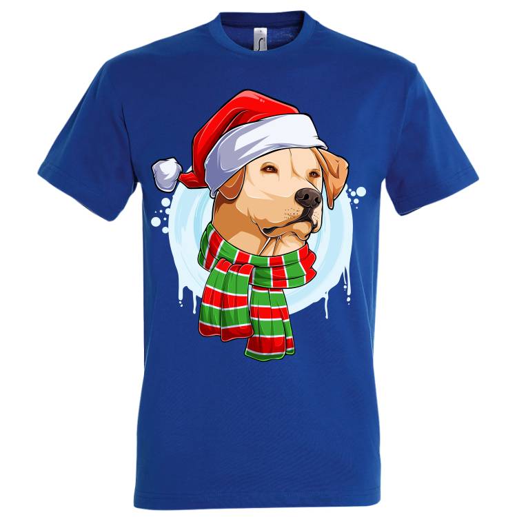 Tricou bărbat - Labrador de Crăciun