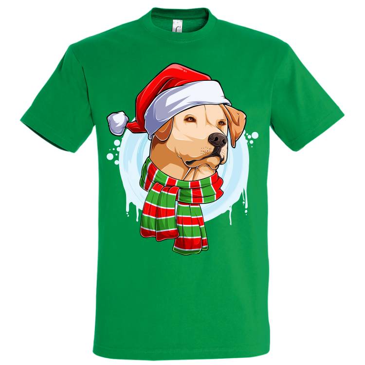 Tricou bărbat - Labrador de Crăciun