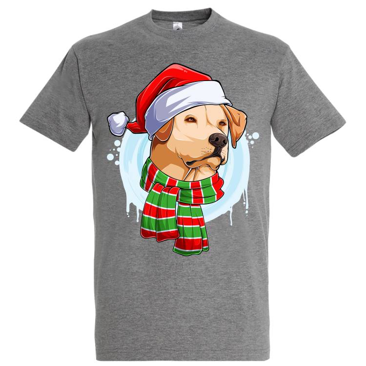 Tricou bărbat - Labrador de Crăciun