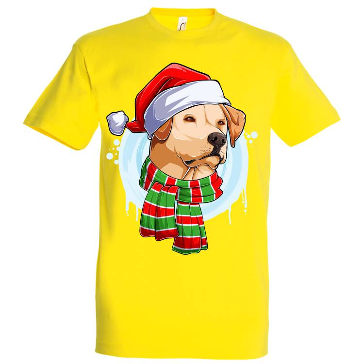 Tricou bărbat - Labrador de Crăciun