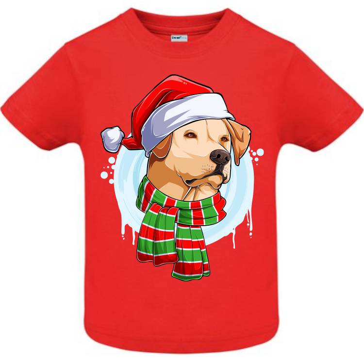 Tricou copii - Labrador de Crăciun