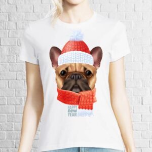 Tricou damă - New Year Bulldog