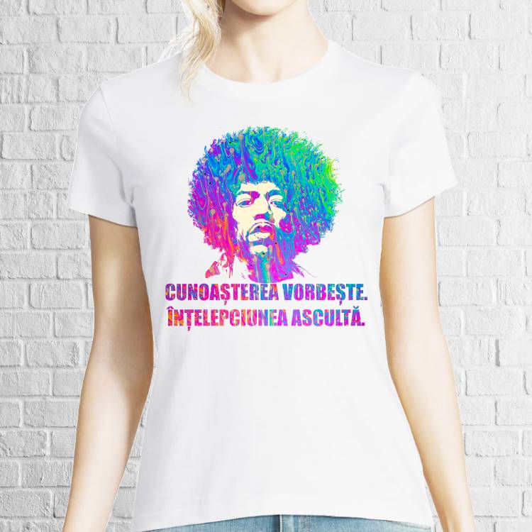 Tricou damă - Citat Jimi Hendrix