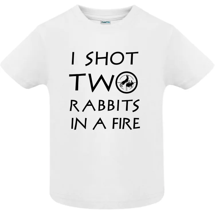 Tricou copii - Two Rabbits