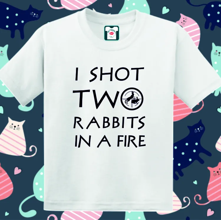 Tricou copii - Two Rabbits
