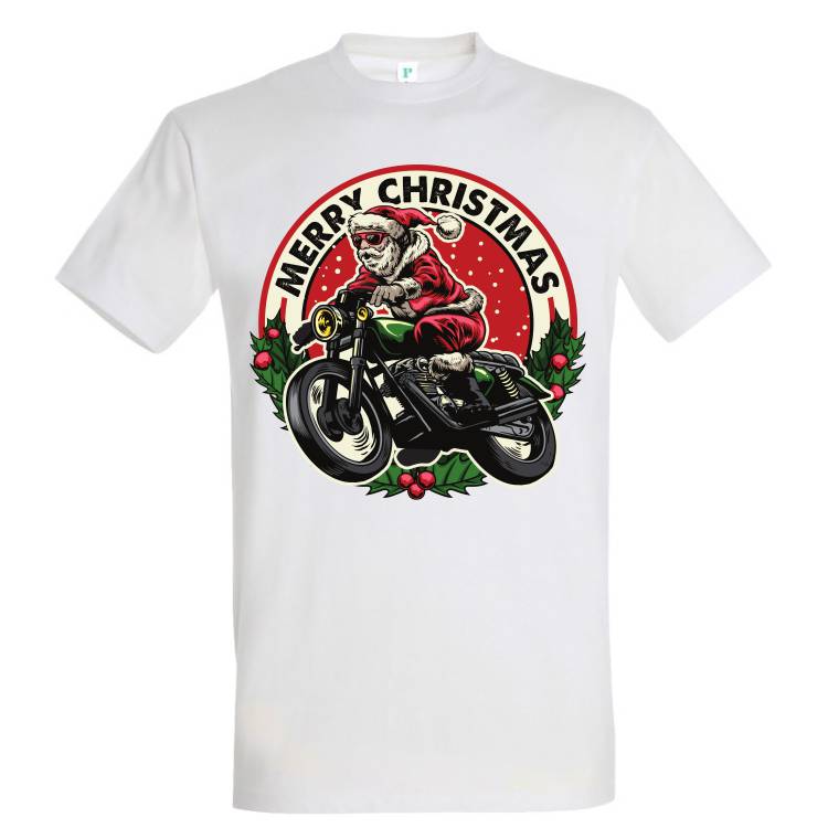 Tricou bărbat - Motorcycle Santa