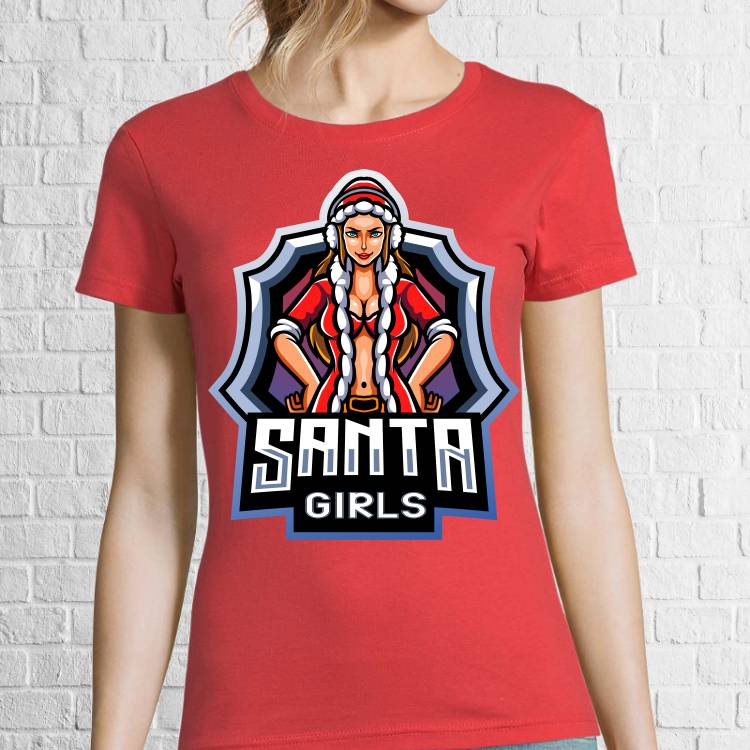 Tricou damă - Santa Girl