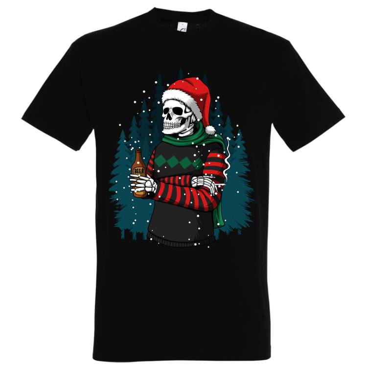 Tricou bărbat - Skull Santa