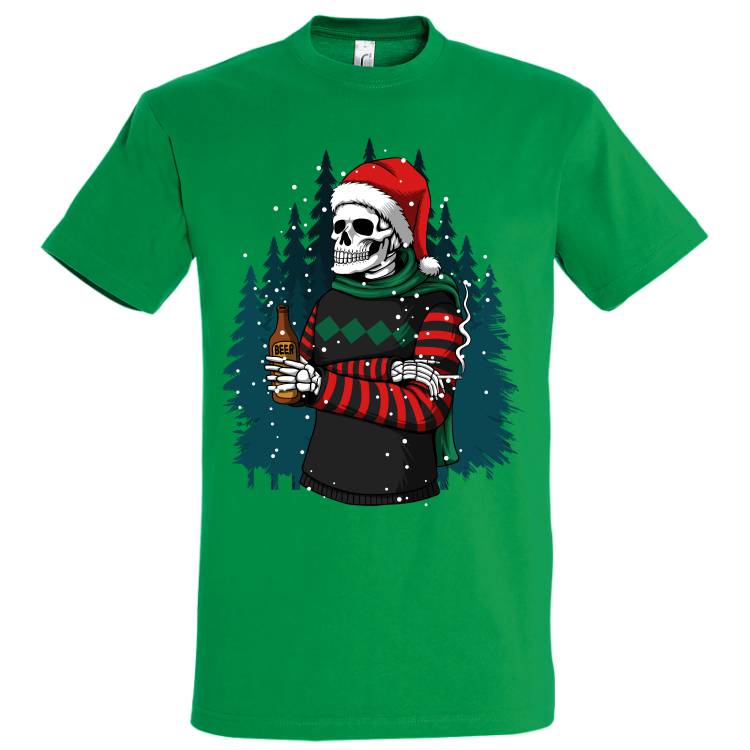 Tricou bărbat - Skull Santa