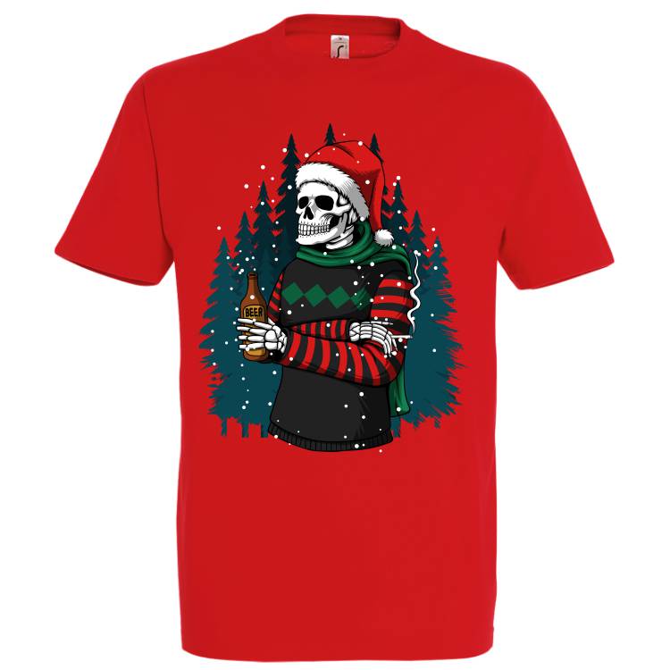 Tricou bărbat - Skull Santa