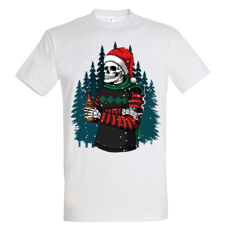 Tricou bărbat - Skull Santa