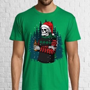 Tricou bărbat - Skull Santa
