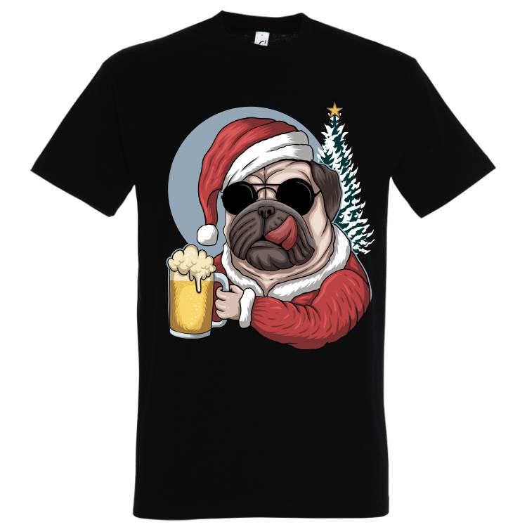 Tricou bărbat - Christmas Beer PUG