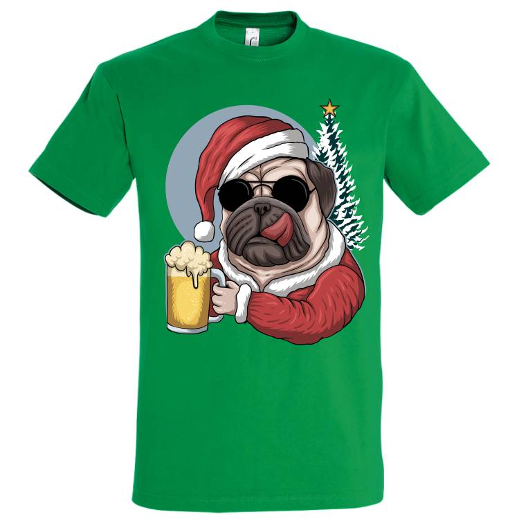 Tricou bărbat - Christmas Beer PUG