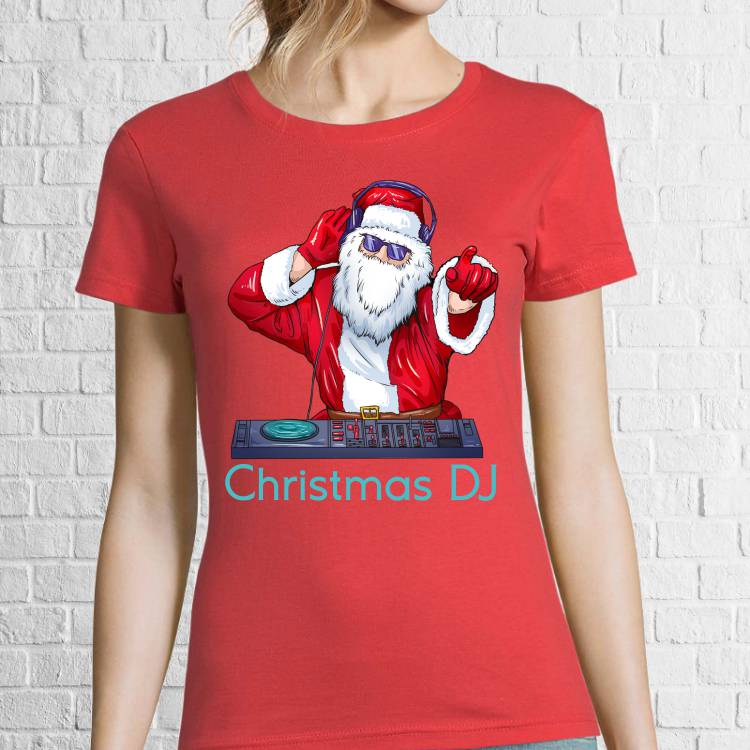 Tricou damă - Christmas DJ