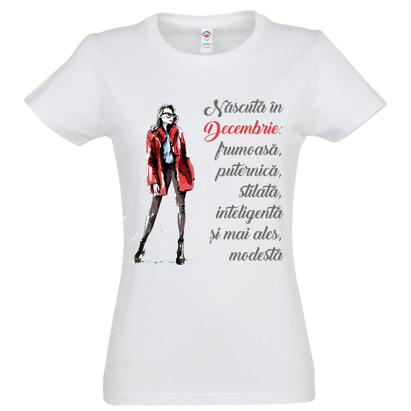 Tricou damă - Modestă în Decembrie