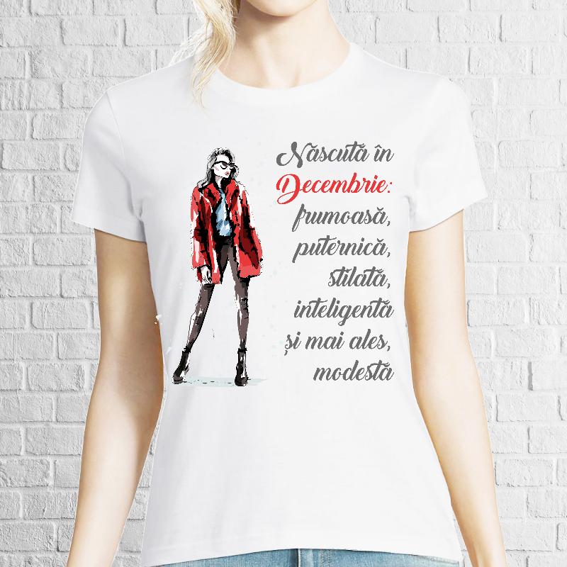 Tricou damă - Modestă în Decembrie