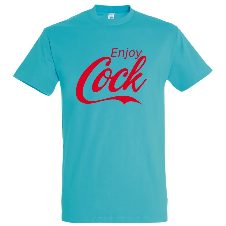 Parcă era o reclamă cu mesajul de pe acest tricou de bărbat, dar nu mai știu sigur la ce era: Enjoy… Tricou bărbat - Enjoy