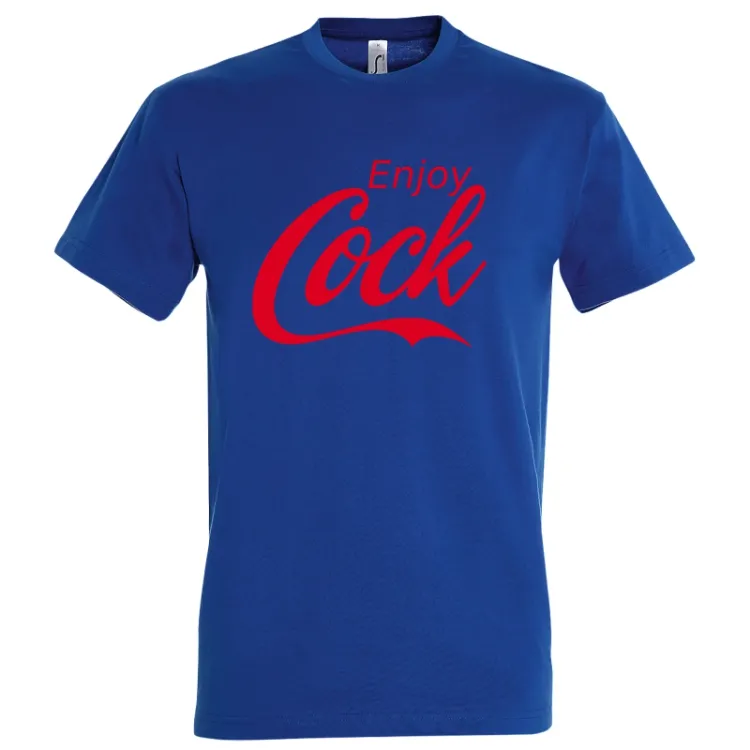Parcă era o reclamă cu mesajul de pe acest tricou de bărbat, dar nu mai știu sigur la ce era: Enjoy… Tricou bărbat - Enjoy