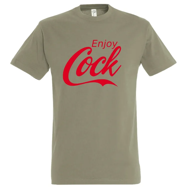Parcă era o reclamă cu mesajul de pe acest tricou de bărbat, dar nu mai știu sigur la ce era: Enjoy… Tricou bărbat - Enjoy