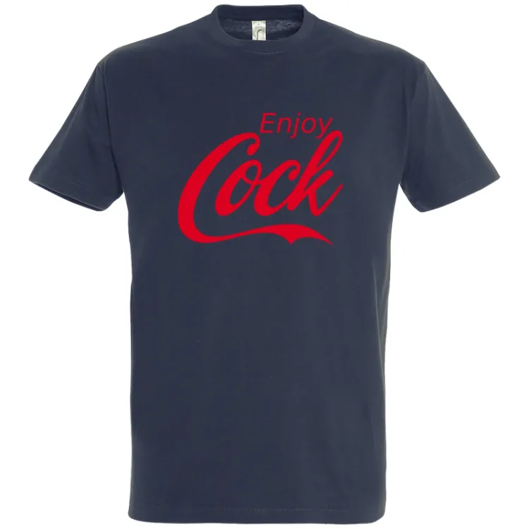 Parcă era o reclamă cu mesajul de pe acest tricou de bărbat, dar nu mai știu sigur la ce era: Enjoy… Tricou bărbat - Enjoy