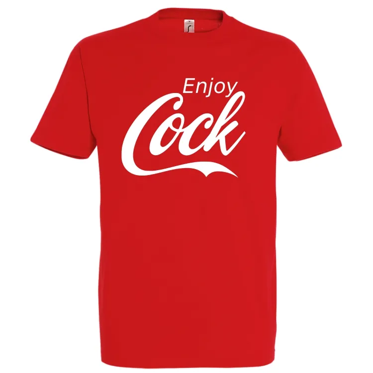 Parcă era o reclamă cu mesajul de pe acest tricou de bărbat, dar nu mai știu sigur la ce era: Enjoy… Tricou bărbat - Enjoy