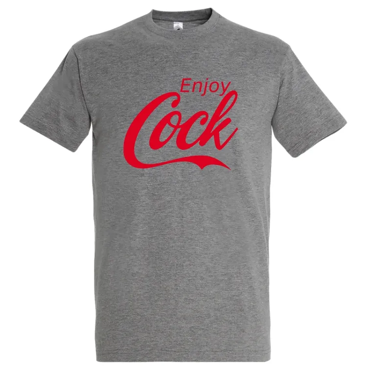 Parcă era o reclamă cu mesajul de pe acest tricou de bărbat, dar nu mai știu sigur la ce era: Enjoy… Tricou bărbat - Enjoy