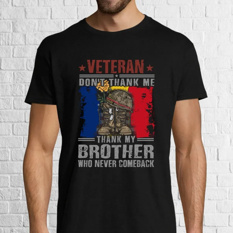 Tricou bărbat - Thank my brother