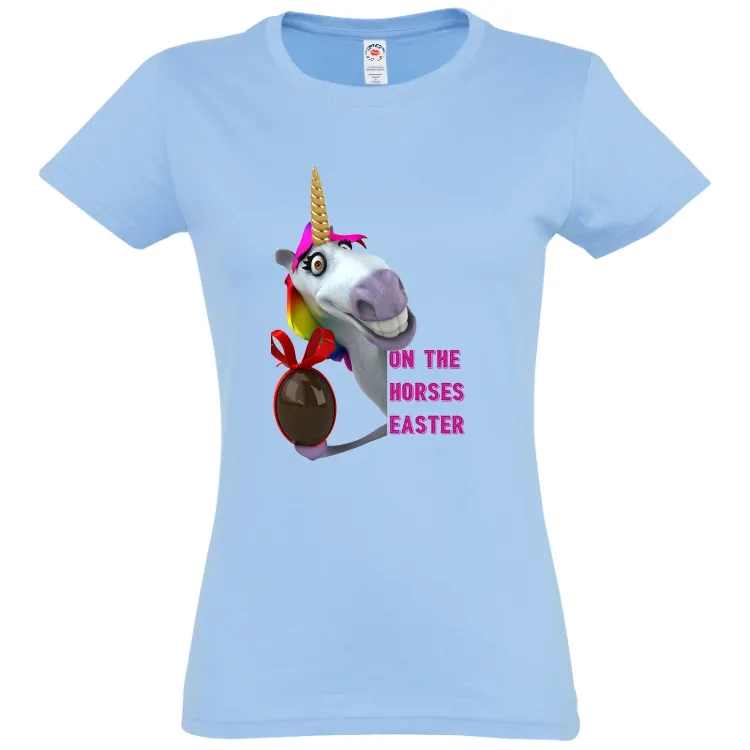 Tricou damă - Horses Easter