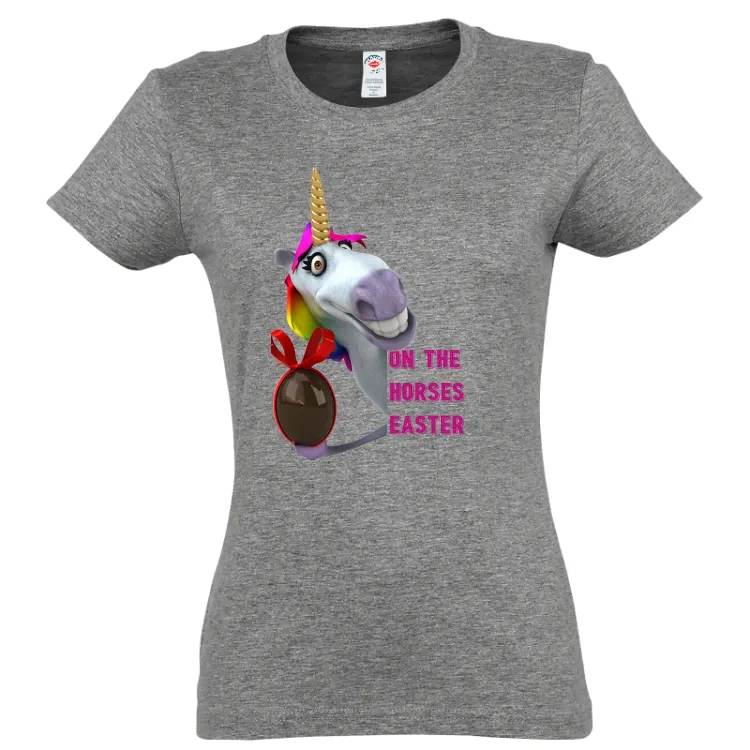 Tricou damă - Horses Easter