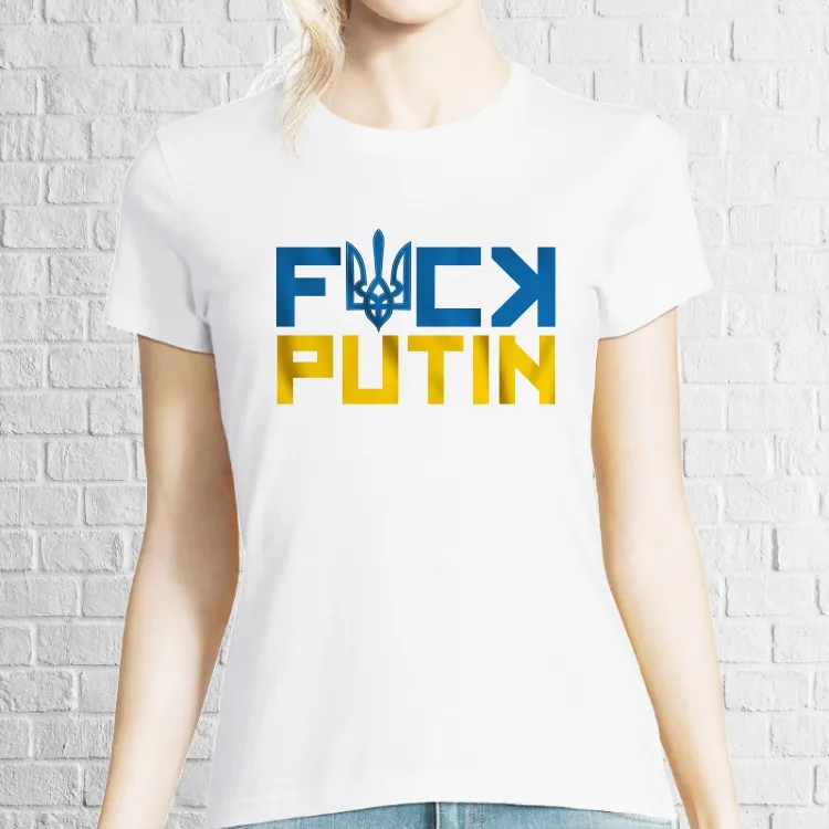 Ai un mesaj pentru Putin? Te ajutăm să i-l transmiți Tricou damă - „Hello” Putin