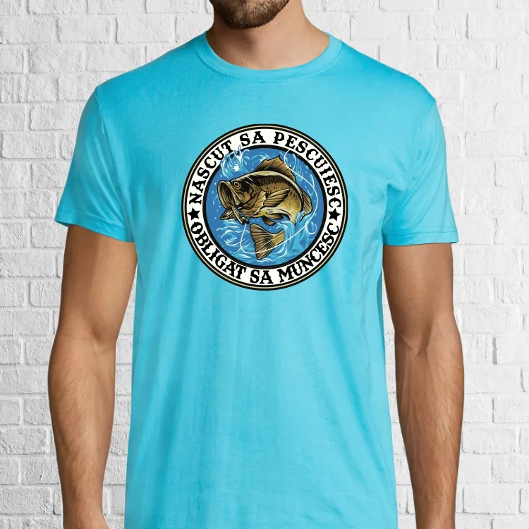 Tricou bărbat - Născut să pescuiesc