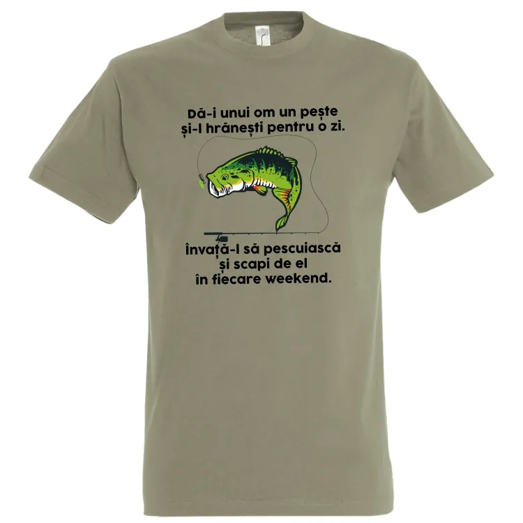 Tricou bărbat - Învață-l să pescuiască