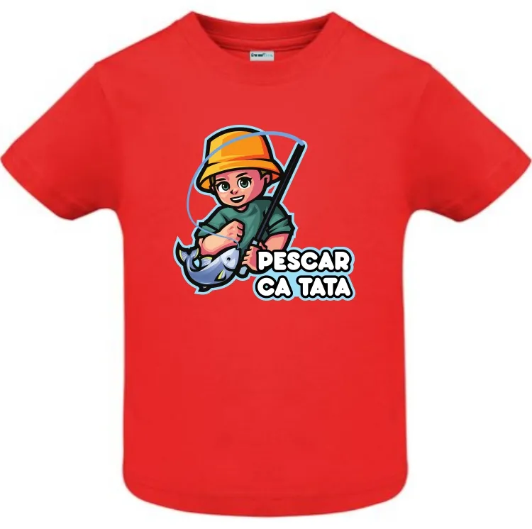 Tricou copil - Pescar ca tata