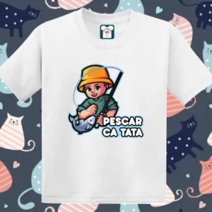 Tricou copil - Pescar ca tata