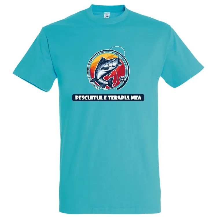Cine mai are nevoie de terapie când pescuitul e mai eficient? Tricou bărbat - Pescuitul e terapia mea Tricou bărbat - Pescuitul e terapie