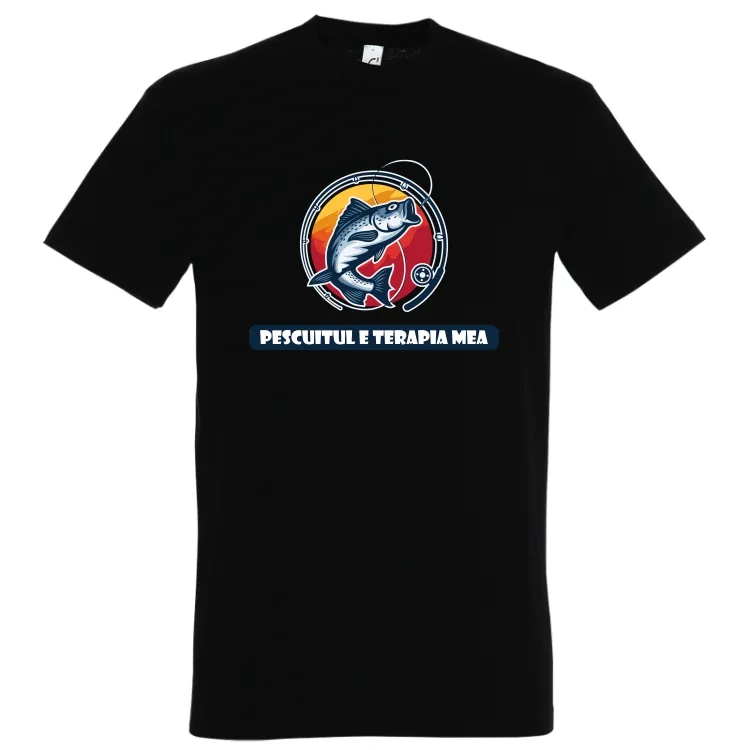 Cine mai are nevoie de terapie când pescuitul e mai eficient? Tricou bărbat - Pescuitul e terapia mea Tricou bărbat - Pescuitul e terapie